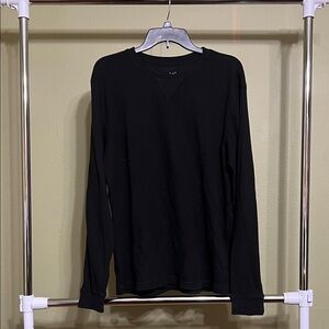 Men's Classic Thermal Long Sleeve Tee - George - Black L